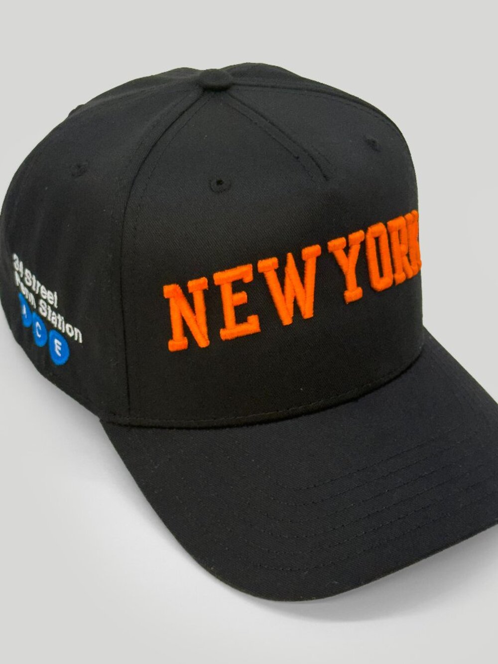 Knicks Inspired New York - Black Snapback Hat, NYC Subway Cap